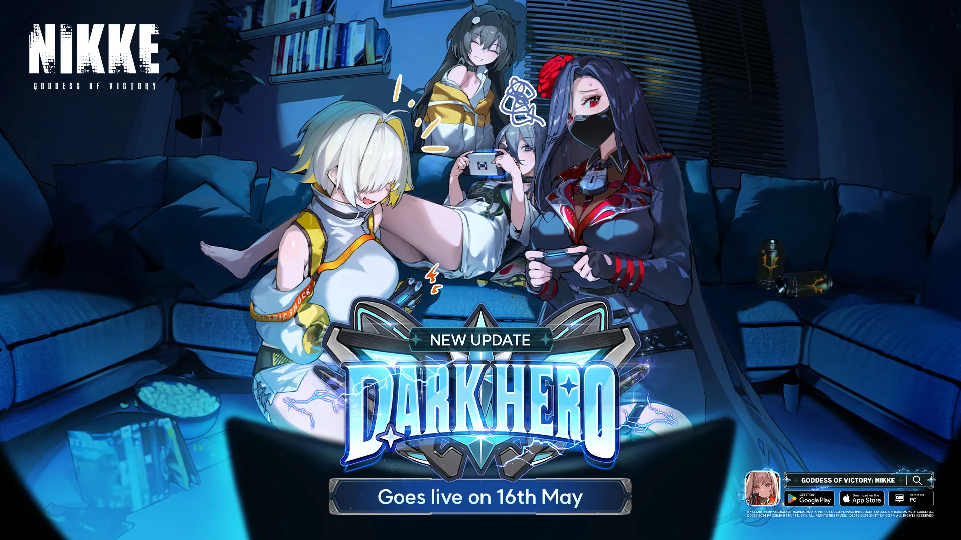 Get Ready for the May 16, 2024 Update in Goddess of Victory: NIKKE: Dark Hero, SSR Nikke Trony, and More!