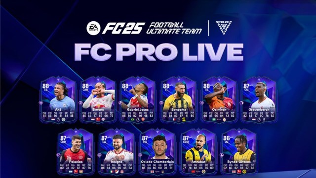 EA FC 25 Unveils Exciting FC Pro Live Team 1 Cards