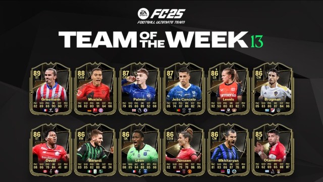 EA FC 25 TOTW 13 Squad Revealed: Griezmann & Musiala Shine