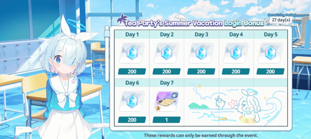 Blue Archive’s Tea Party Summer Login: Dates, Pyroxene, and