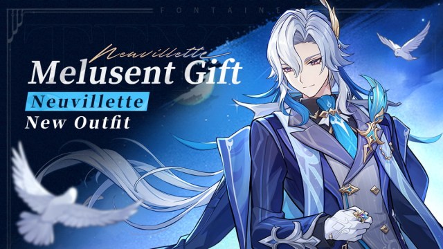 Neuvillette’s ‘Melusent Gift’ Skin Announced for Genshin 4.8