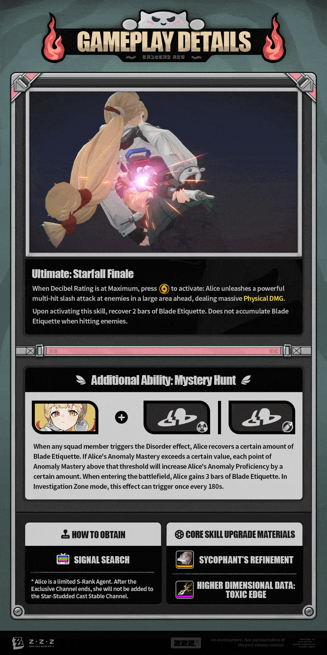 Alice finishing move animation
