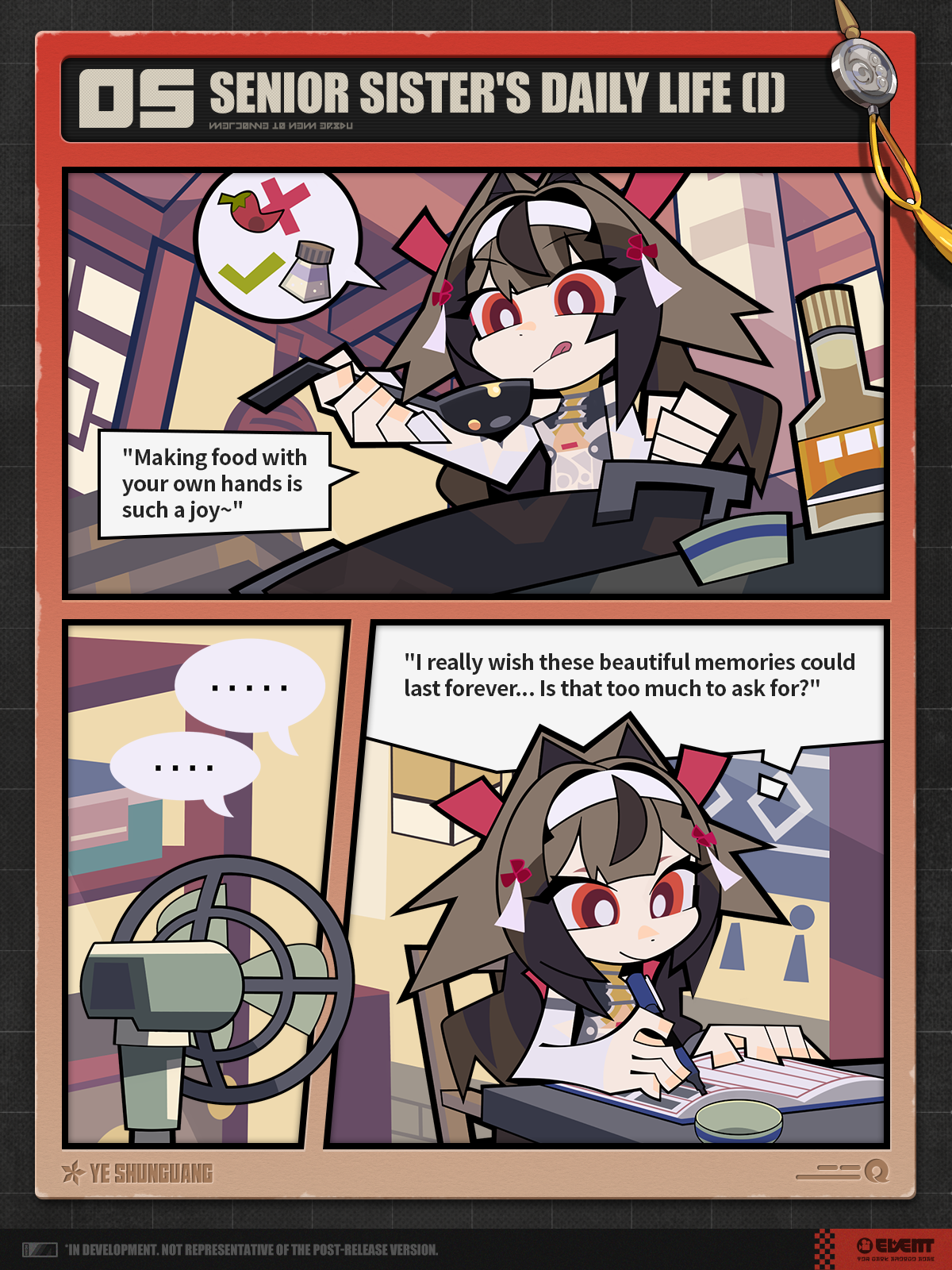 Stylized promotional portrait used in client updates, centering emotional tone.