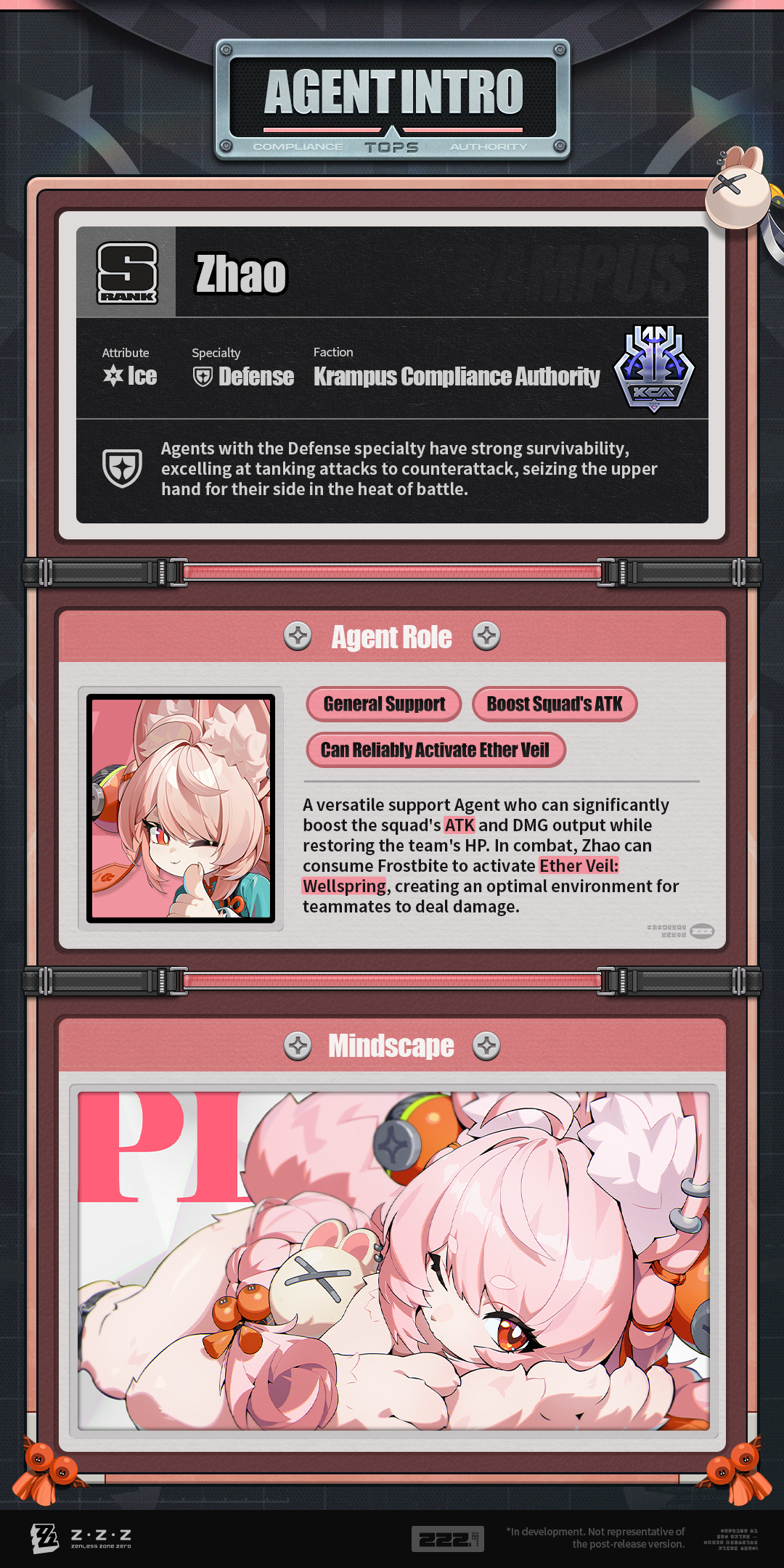 Skill preview: Agent Zhao unleashes blitz combos while dashing.