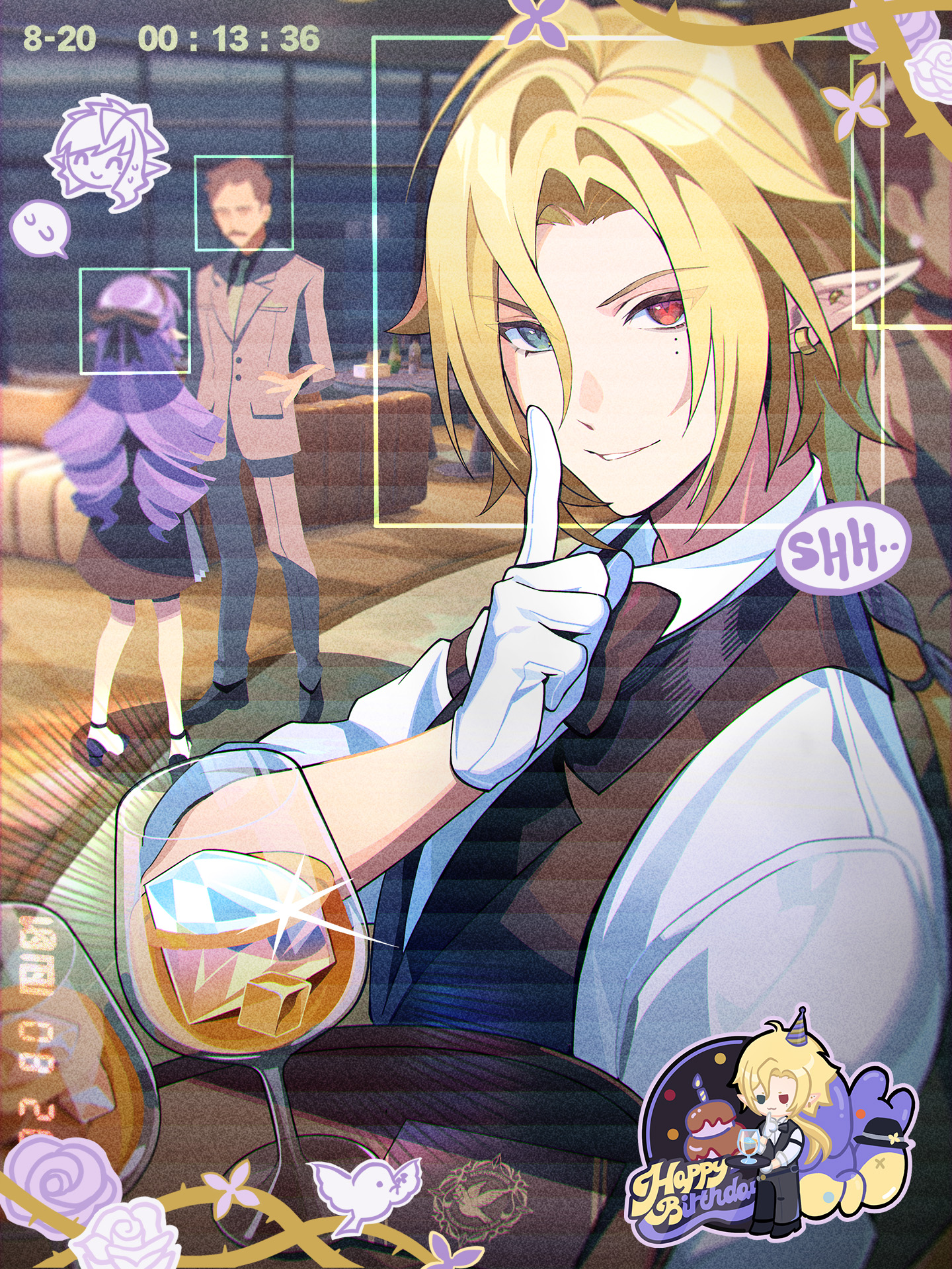 Vlad, attendant of the Dream Restaurant, serves an 'Orange Cosmos' cocktail in Zenless Zone Zero.