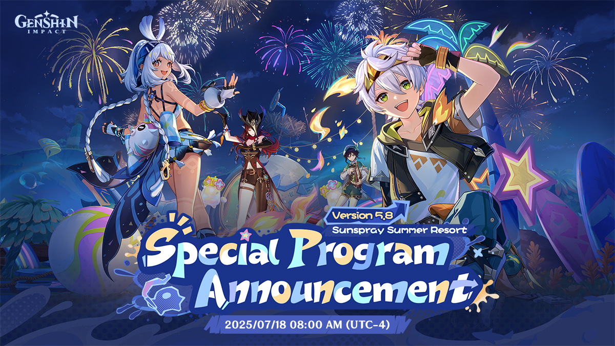 Genshin Impact 5.8 Livestream Announcement