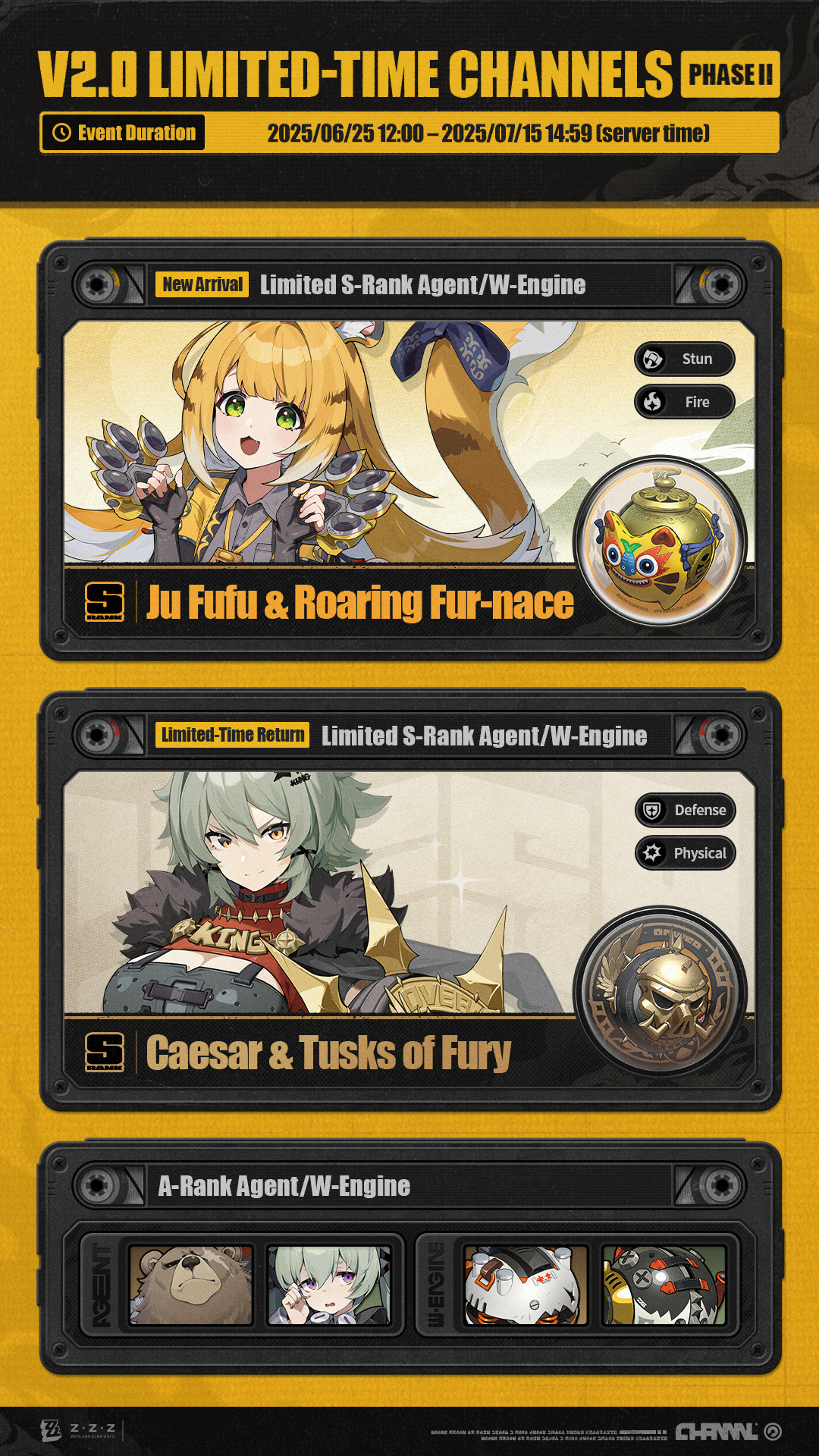 Ju Fufu and Caesar banner art
