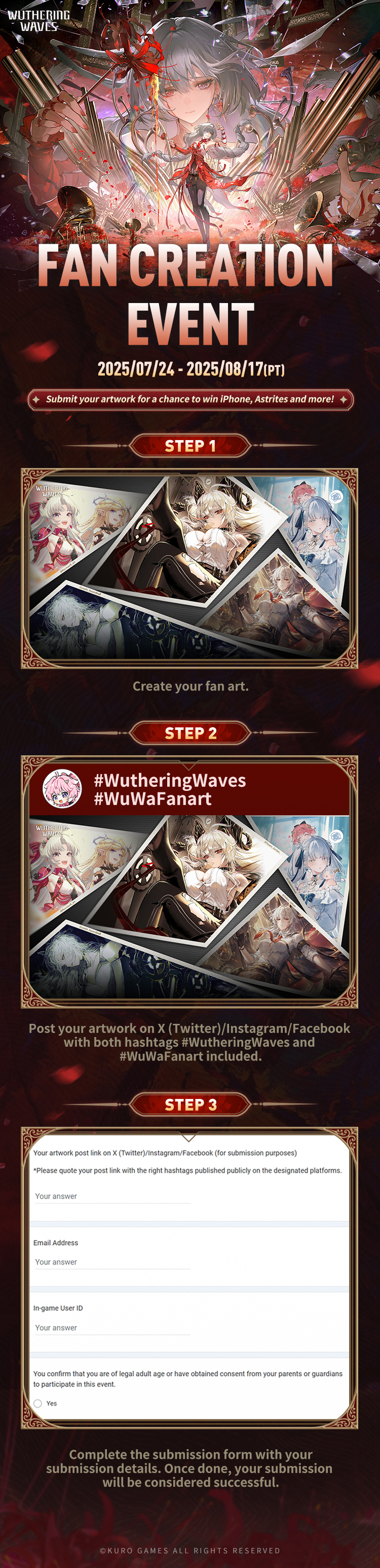Wuthering Waves Event Rewards