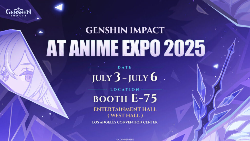 Genshin Impact booth at Anime Expo 2025