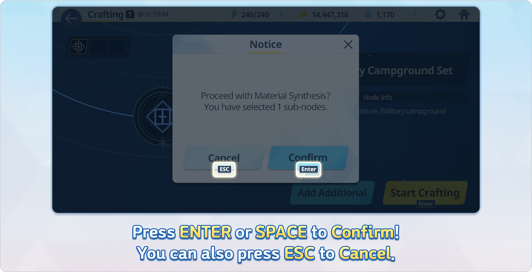 Blue Archive Steam Keyboard Controls