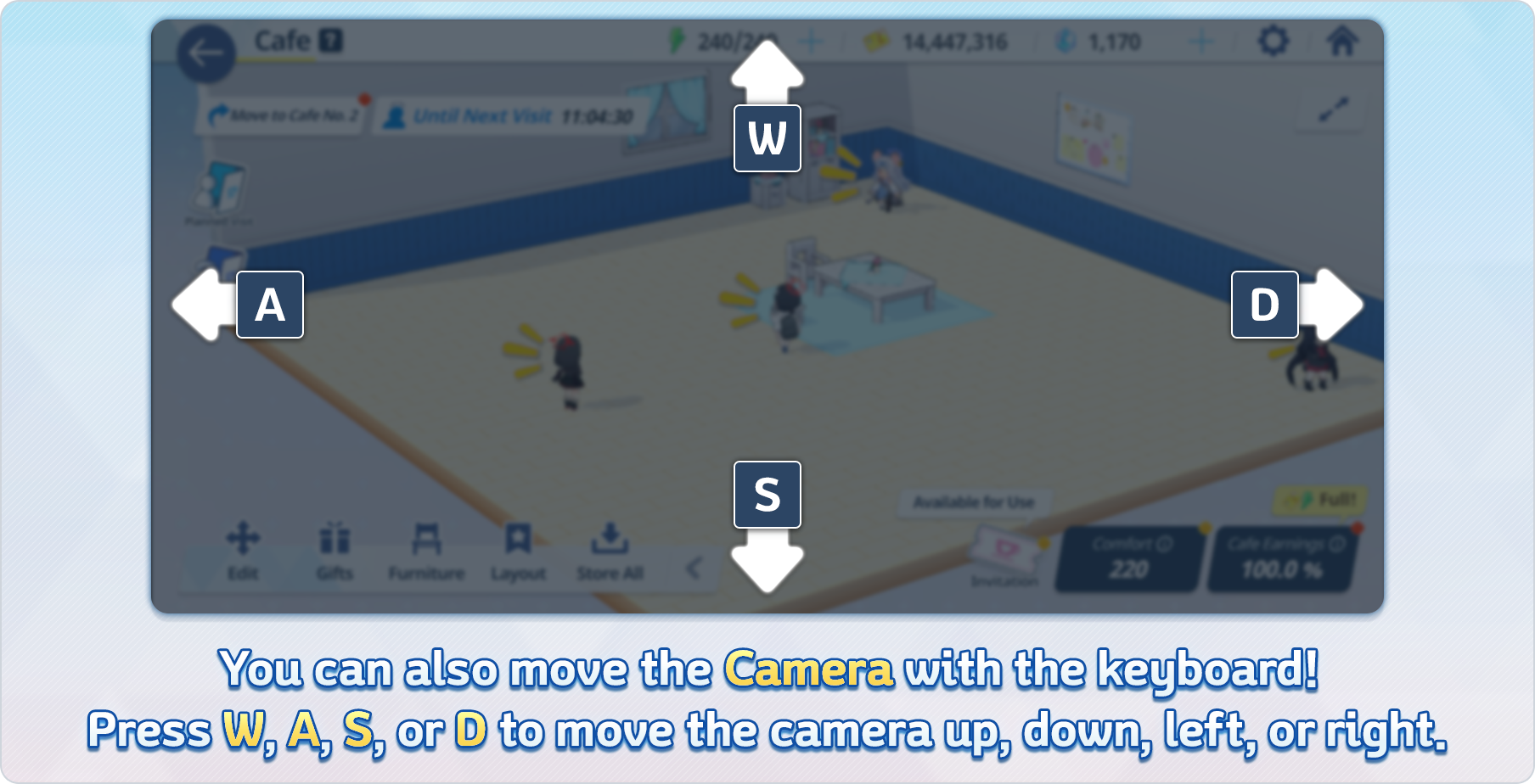 Blue Archive Steam Camera Controls