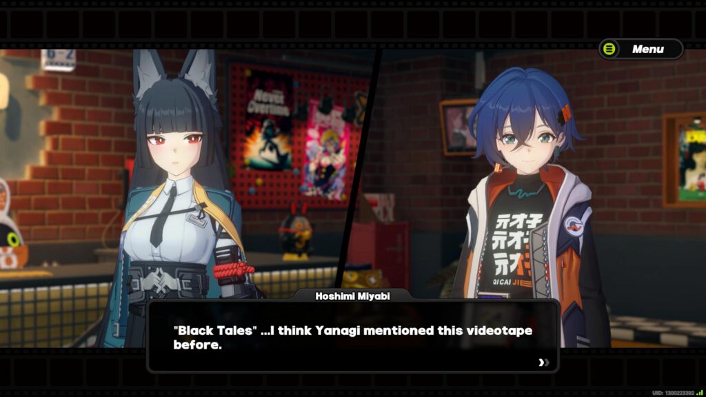 Hoshimi Miyabi requests the Black Tales tape for her Trust progression