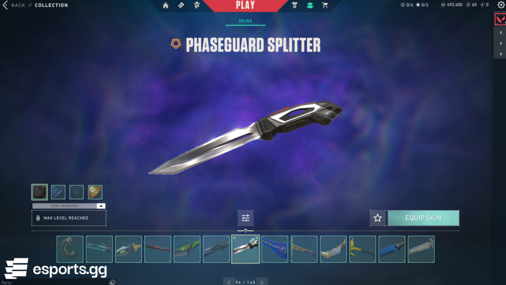 Phaseguard Splitter melee skin in VALORANT