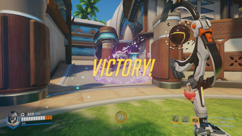 Victory screen