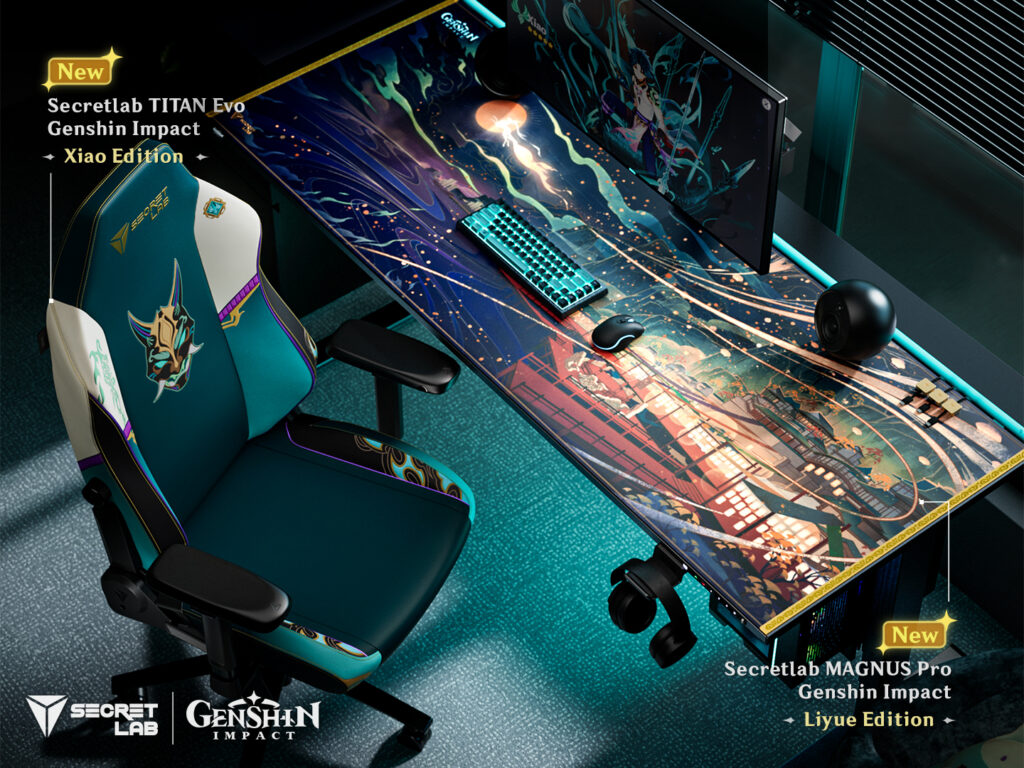 Secretlab x Genshin Impact Liyue Collection setup