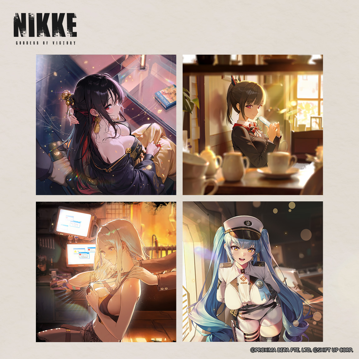 Official wall preview (Nikke February 2026 Favorite Item wallpaper)