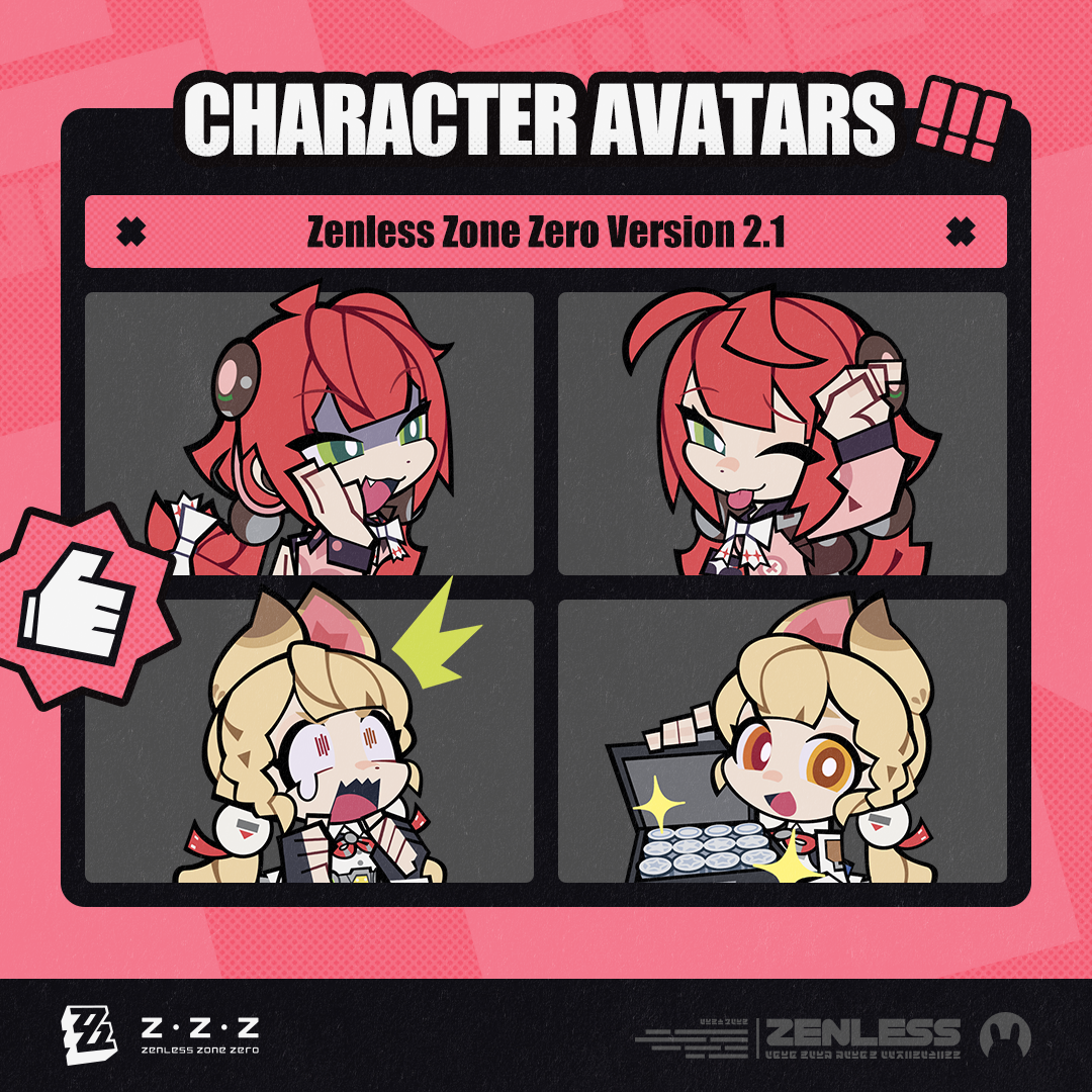 Ukinami Yuzuha and Alice Avatars in Zenless Zone Zero