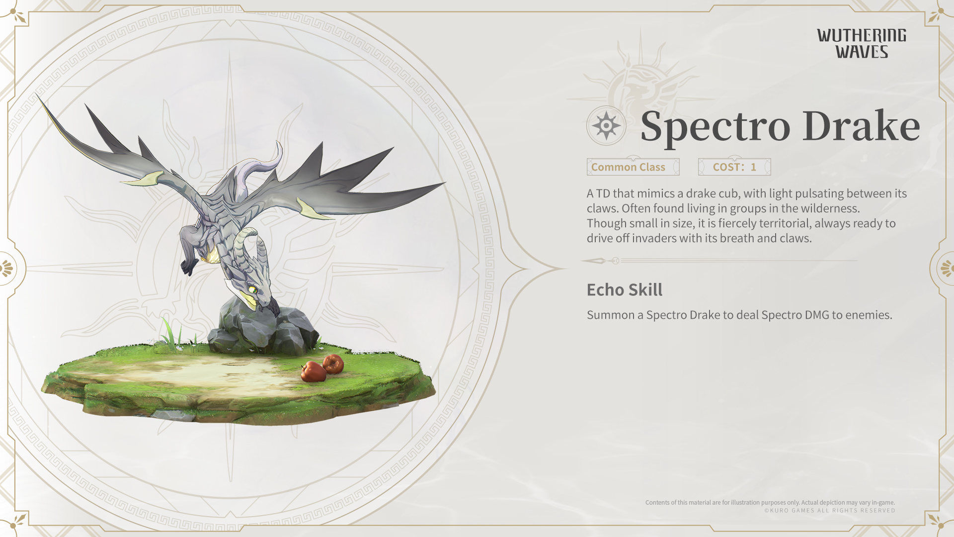 A mysterious Echo glowing with elemental energy.