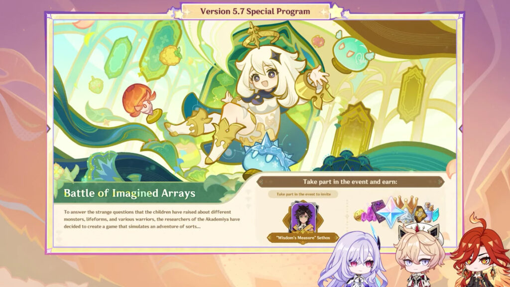 Event preview for Genshin Impact 5.7