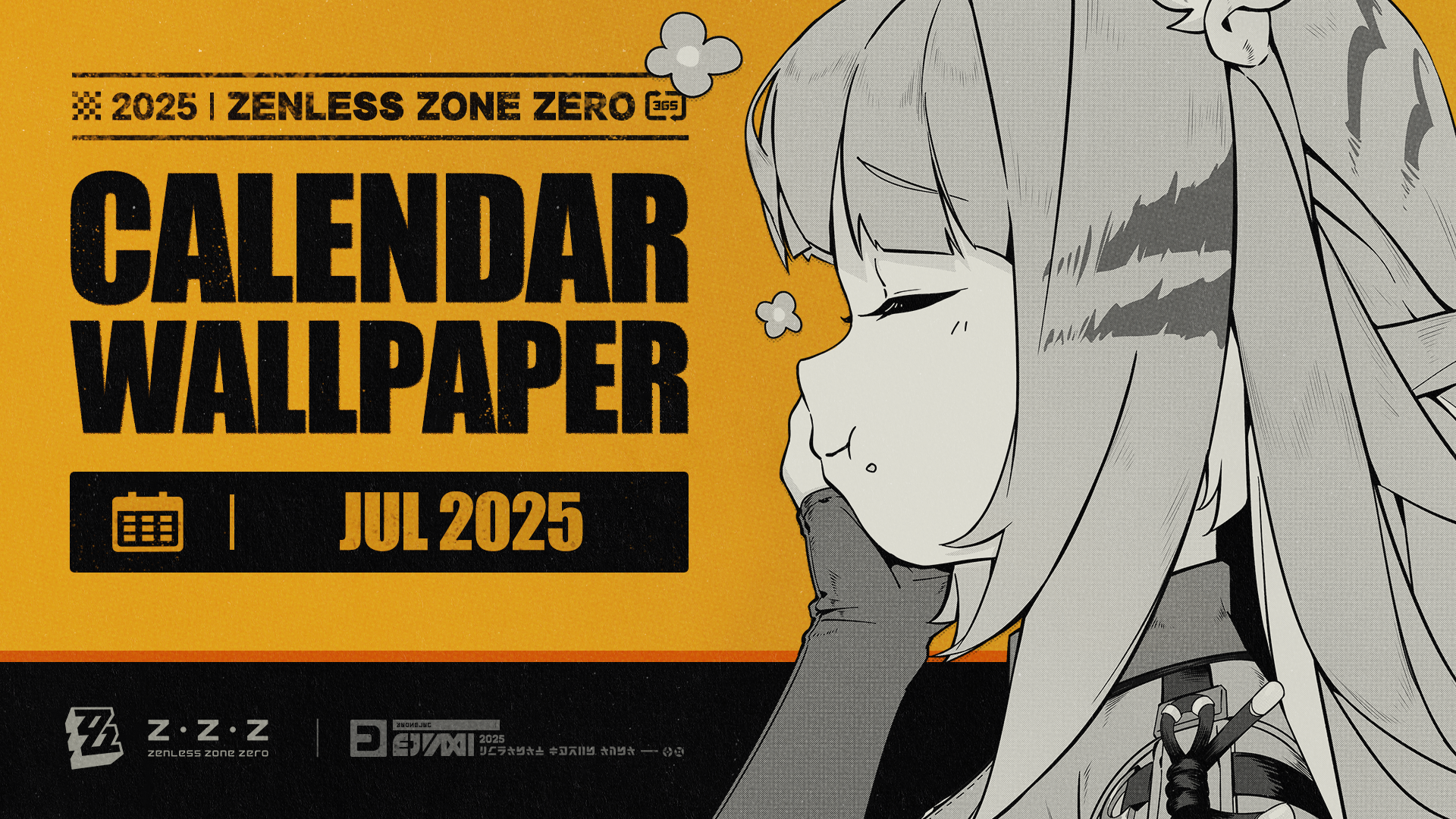 Zenless Zone Zero July 2025 Calendar Wallpaper