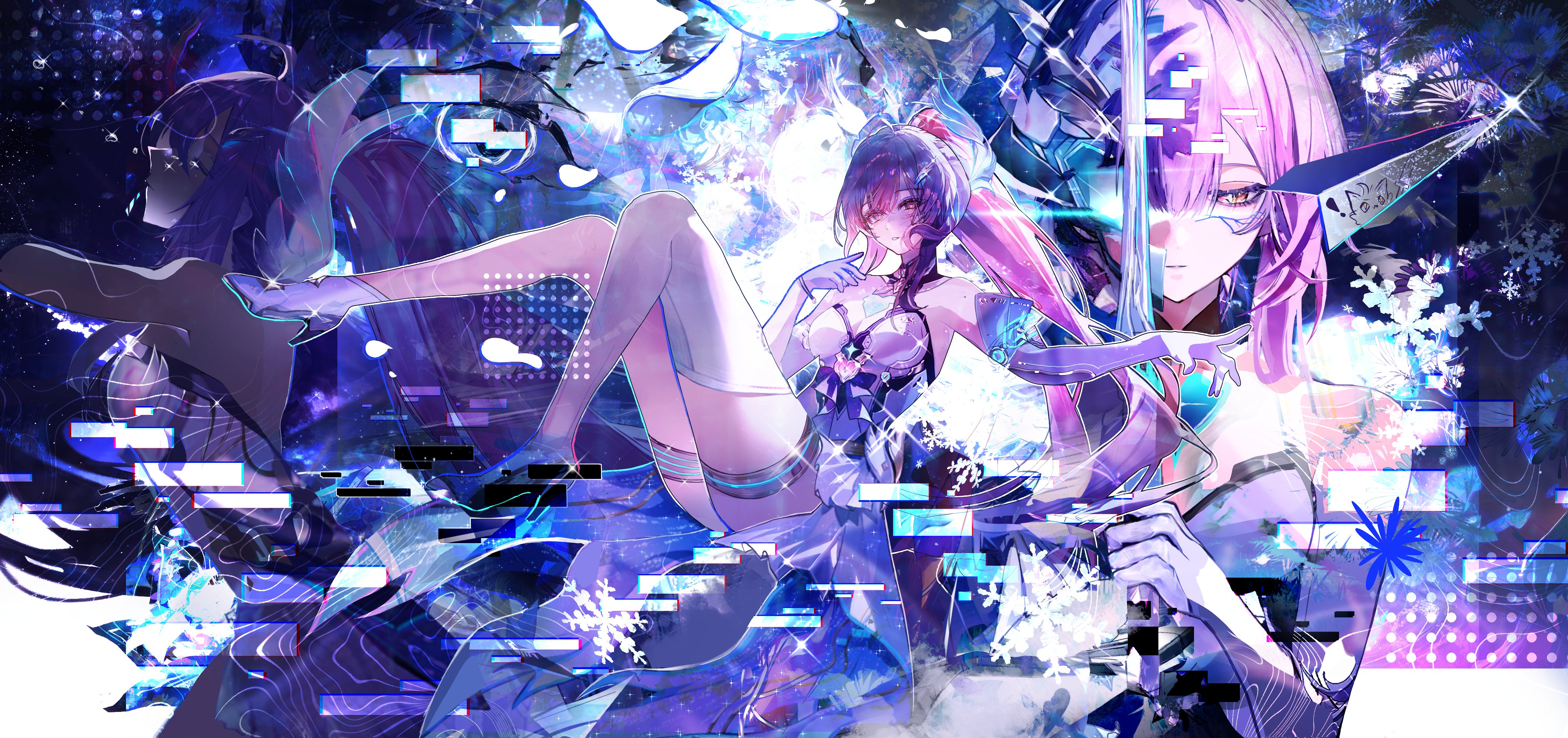 Dreamlike, pastel-hued group portrait of Reverie and friends.