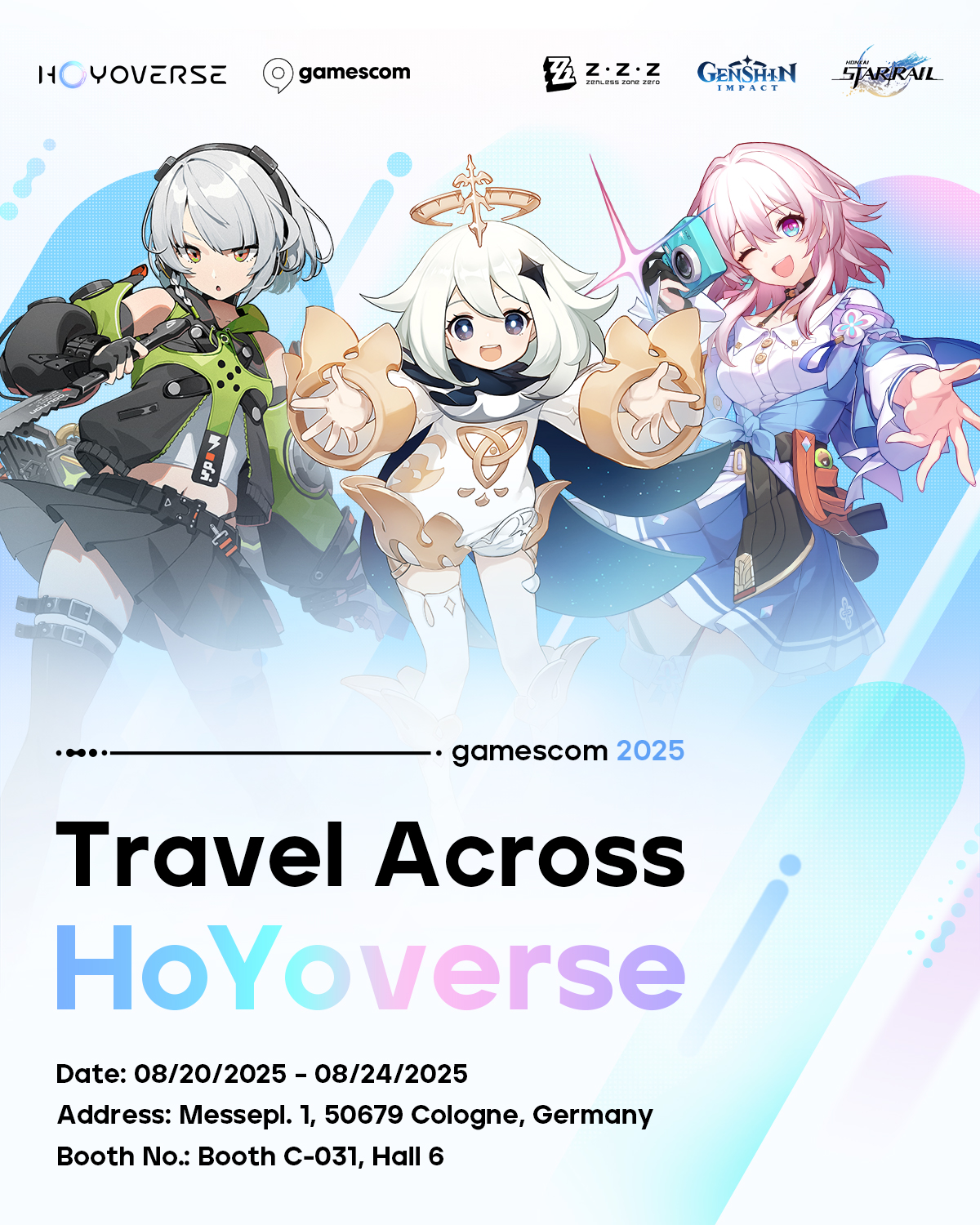 Zenless Zone Zero at gamescom 2025 – Official Booth Art