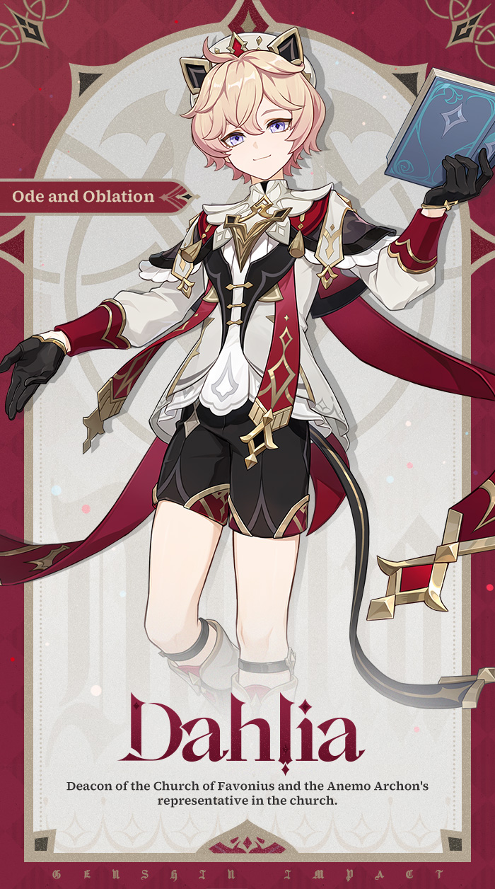 Dahlia character splash art
