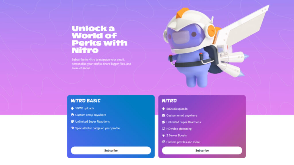 Discord Nitro Subscription Plans
