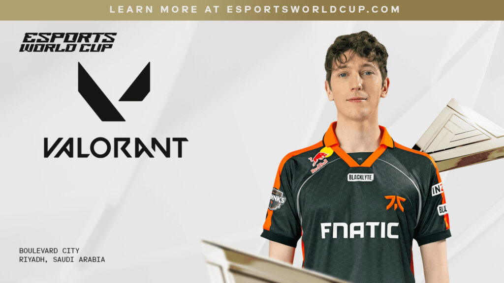 VALORANT Esports World Cup arena, teams on stage, crowd in Riyadh