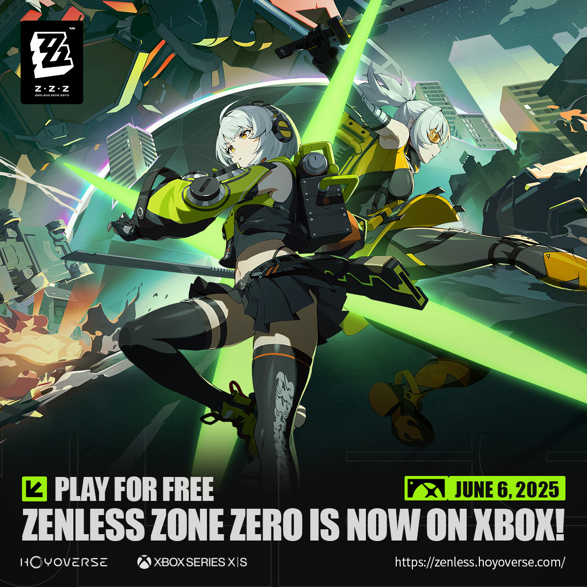 Zenless Zone Zero Xbox Launch Key Art