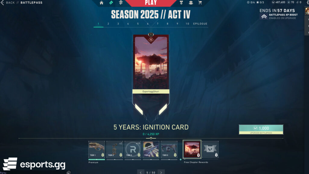 VALORANT free Battle Pass rewards preview
