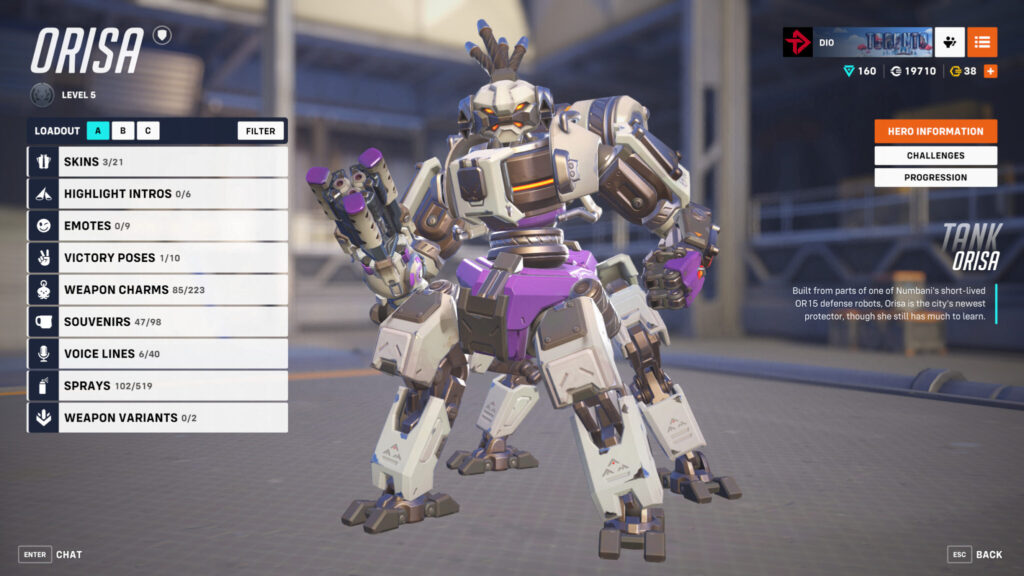 OR-Unit Orisa in Overwatch 2