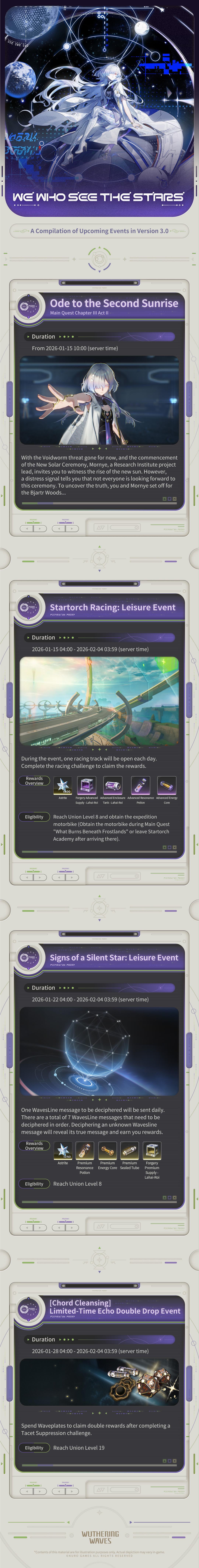 Wuthering Waves 3.0 official event visual #2: character focus shot, implying limited-time challenges and thematic rewards.