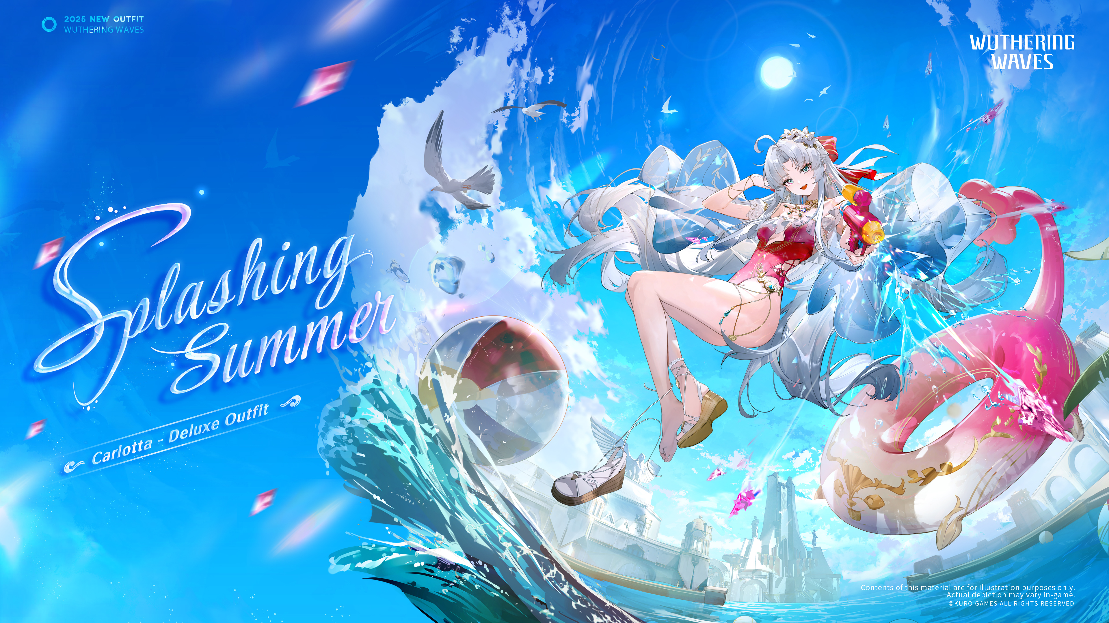 Carlotta Splashing Summer Deluxe Outfit - Official Art