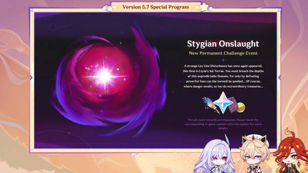Stygian Onslaught permanent event in Genshin Impact
