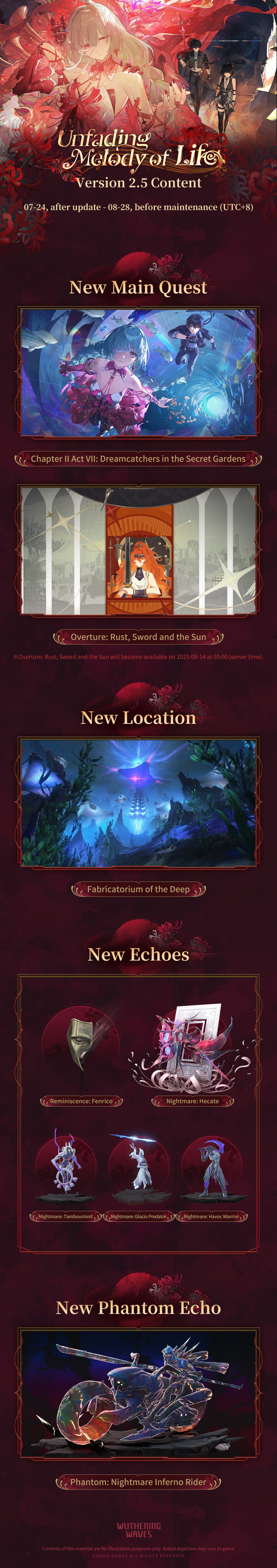 Event roadmap leak
